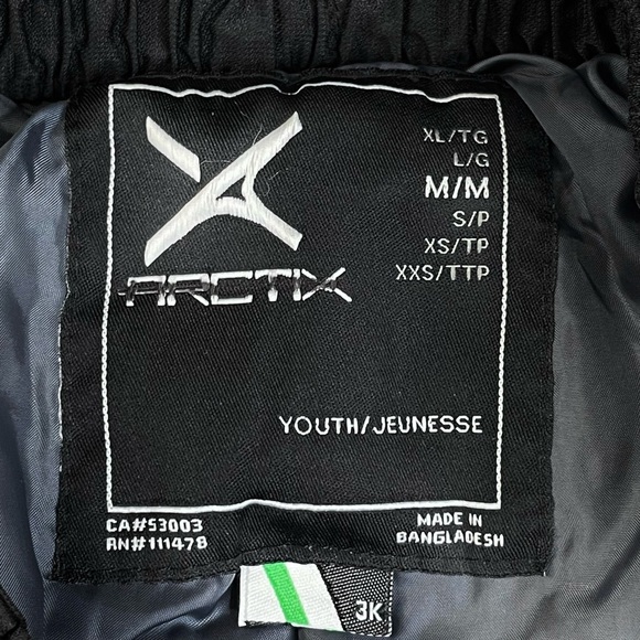 Arctix Youth Snow Pants Black Medium. Skiing Snowboarding Sledding Warm - Picture 4 of 14